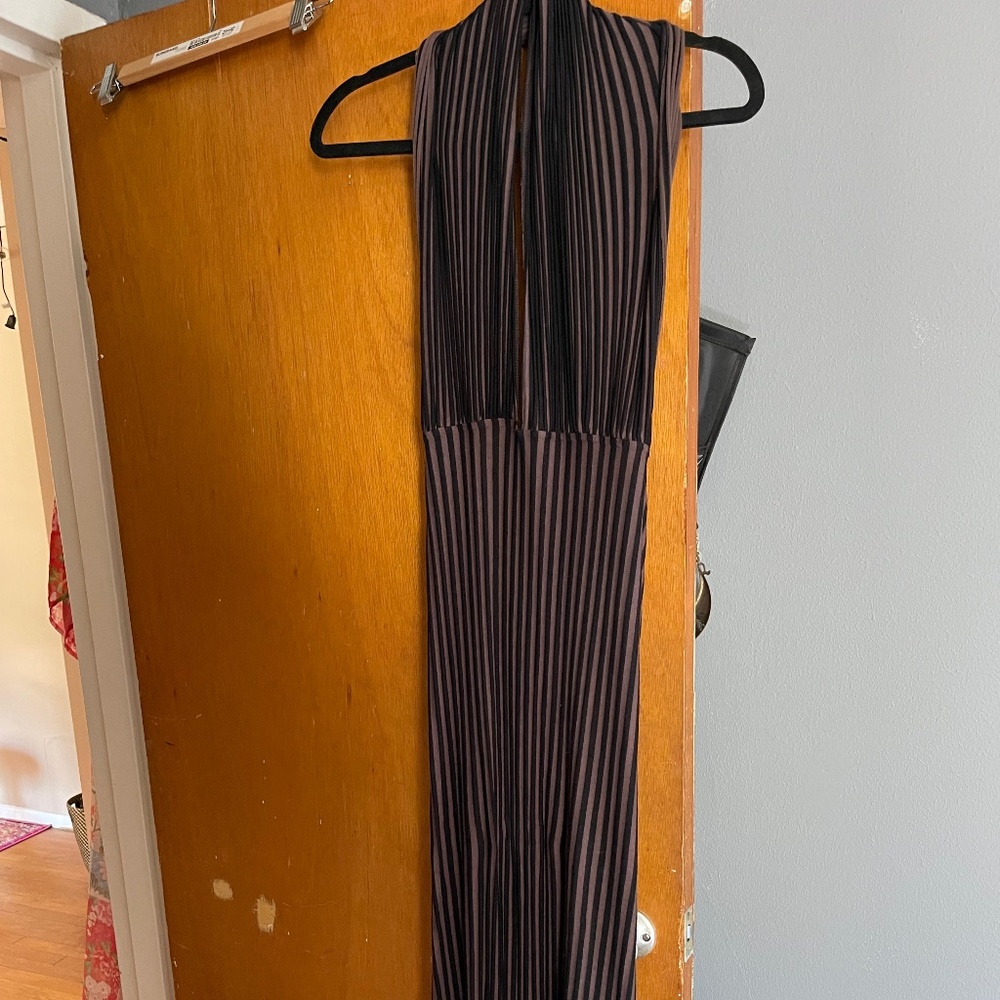 Sequoia striped fitted dress